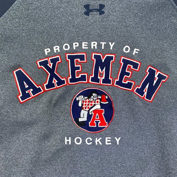 UNDER ARMOUR Men’s Property of Axemen Hockey Team Pullover Hoodie - Size M - Picture 3 of 7